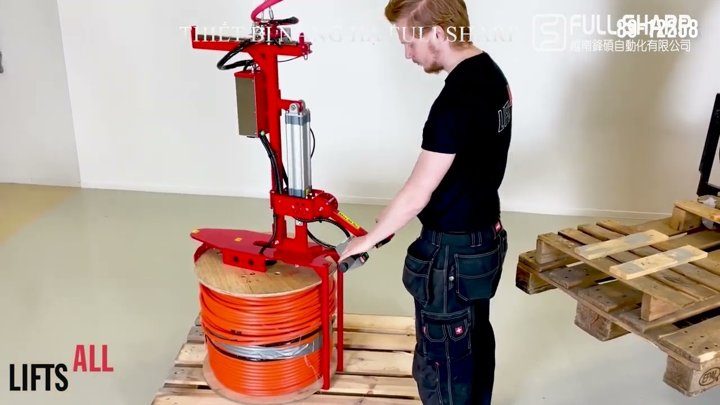 Thiết bị kẹp nâng hạ cuộn dây điện, dây cáp