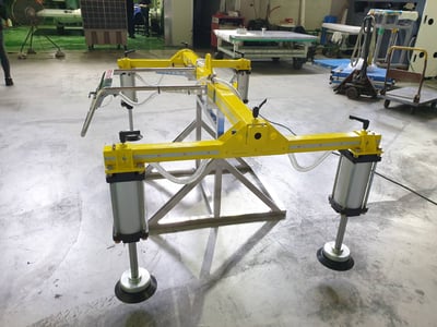 Mặt hút chân không xi lanh khí nén nâng tấm kim loại tải 400 kg - ảnh 3