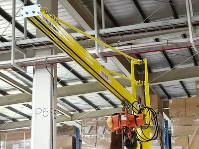 Cầu trục xoay thanh ray 5T treo pa lăng điện 250 kg - ảnh 15