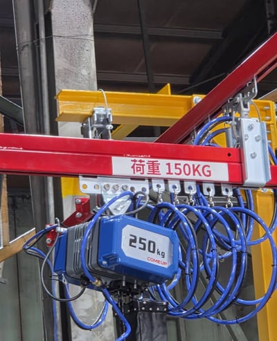 5T rail 200 kg: a lifting solution for steel doors - 2