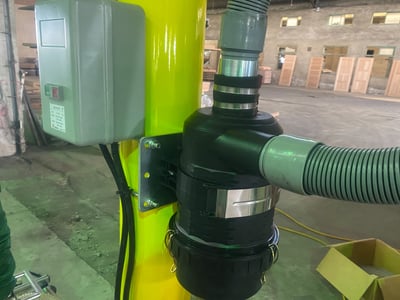 Cầu trục xoay treo thiết bị nâng chân không hút thùng giấy - ảnh 4