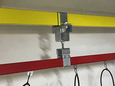 Bộ khung thanh ray treo palăng KITO và tay kẹp khay ốc vít - ảnh 9