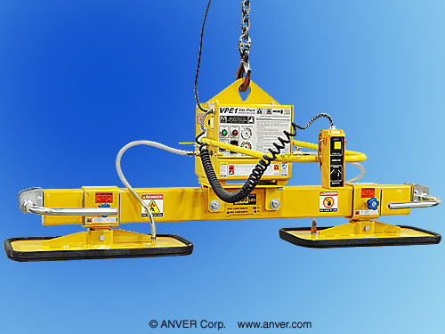 ANVER VPE1-HD with L400M2-72FP: lifting & handling flamed stone 10 ft x 6 ft (3.1 m x 1.8 m) up to 4,000 lbs (1814 kg) (photo 2)