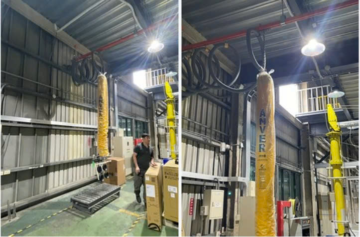 Thanh ray 5T 200 kg treo thiết bị nâng hạ chân không ANVER