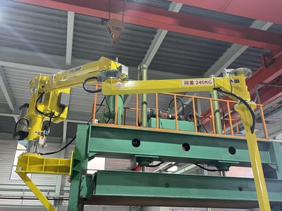Tay nâng trợ lực treo cột, đầu hút chân không nâng tấm thép - ảnh 7