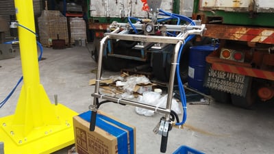 Pneumatic Jib Crane on Mobile Base with Carton Box Vacuum Tool - ảnh 5