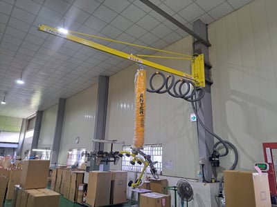 Cầu trục xoay ray 200kg treo tường, ANVER hút chân không thùng giấy - ảnh 10