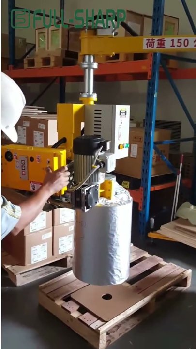 Tay nâng trợ lực nâng cuộn vật liệu