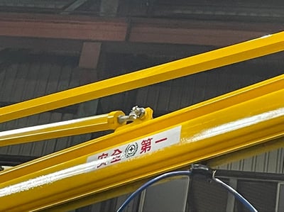 Cầu trục xoay treo pa lăng khí nén, tool kẹp vành xe và mâm xe - ảnh 7
