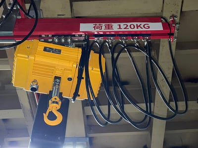 Thanh ray thép 200 kg treo trần dùng treo pa lăng điện - ảnh 13
