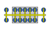 Crossarm and pad positions on 14-pad frame, diagram 4