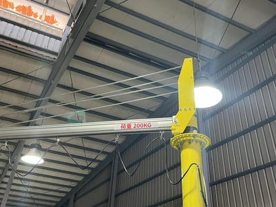 Aluminum Rail Jib Crane with KITO Manual Chain Hoist - ảnh 4