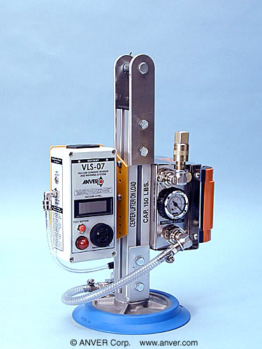 ANVER APU-101 + PS70B-NBR single pad air powered vacuum pick-up unit