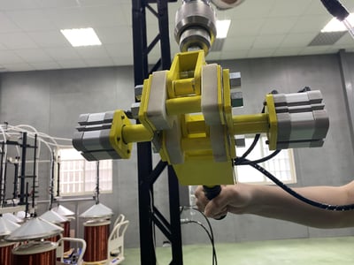 Cầu trục xoay ray nhôm, palang KITO kéo tay và nam châm gạt tay - ảnh 51