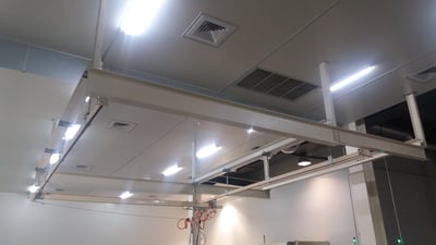 5T Ceiling-Mounted Steel Rail with Lifting Cylinder and Mechanical Gripper - ảnh 1