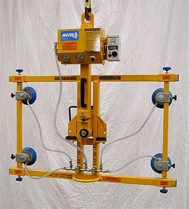 ANVER A15M4-MR-GT-SP four pad air powered lifter with manual rotation and gravity tilt