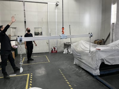 Overhead Rail and Electric Hoist for Lifting Material Rolls - ảnh 21