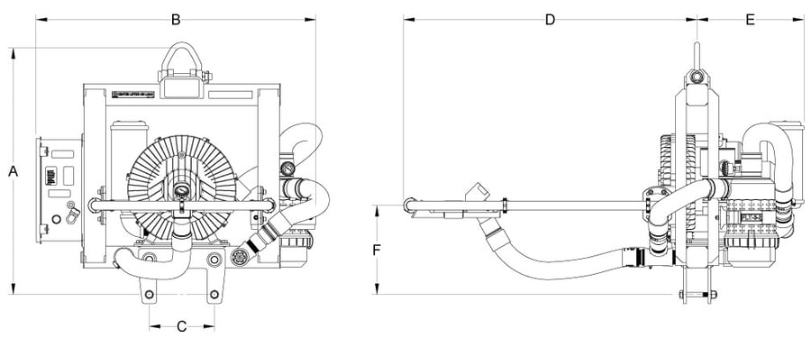 VPHF-4 / VPHF-41 / VPHF-9 dimension drawing