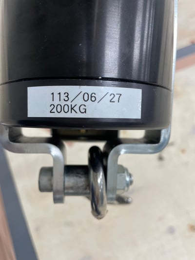 Thanh ray nhôm treo cầu trục khí nén 200 kg cảm ứng lực - ảnh 2