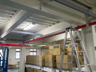Thanh ray thép 200 kg treo trần, tuyến ray treo pa lăng điện - ảnh 6