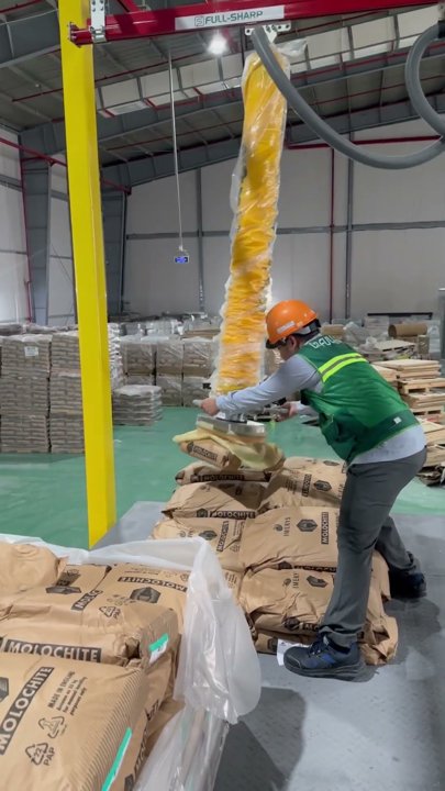 Thiết bị nâng hạ chân không hút bao giấy