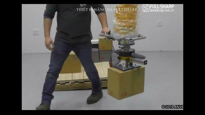 Thiết bị nâng hạ hút chân không thùng hàng carton