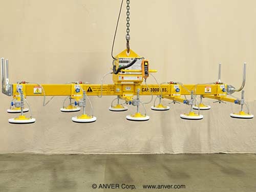 ANVER E300M10-122-5/44FP: lifting & handling sheet metal, diamond plate & stone slabs 12 ft x 6 ft (3.7 m x 1.8 m) up to 3000 lb (1364 kg)