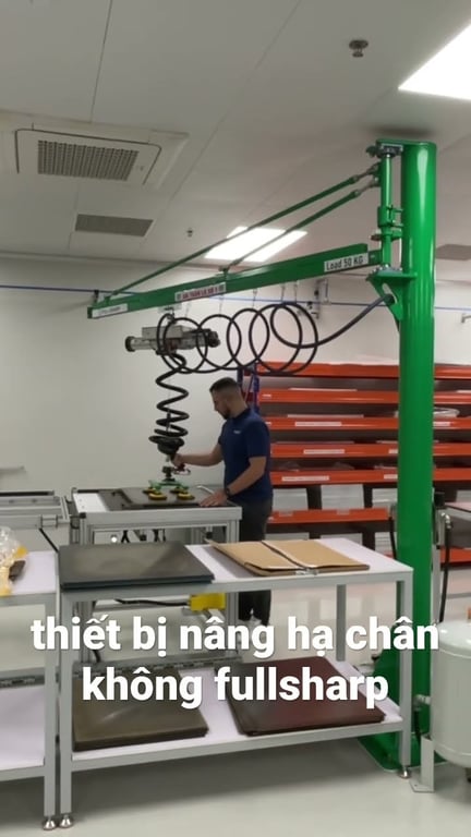 Thiết bị nâng hạ chân không tấm thép