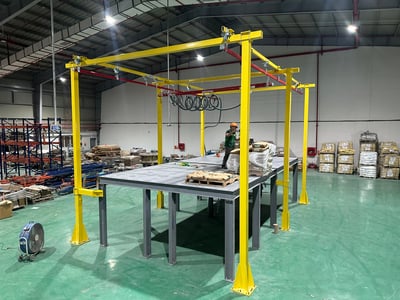 Bộ khung thanh ray thép 200 kg và ống hút chân không ANVER - ảnh 20