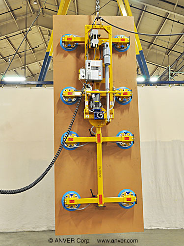 ANVER ET100M8-110-4/44PROT eight pad electric powered vacuum lifter with powered tilting and rotation (photo 2)