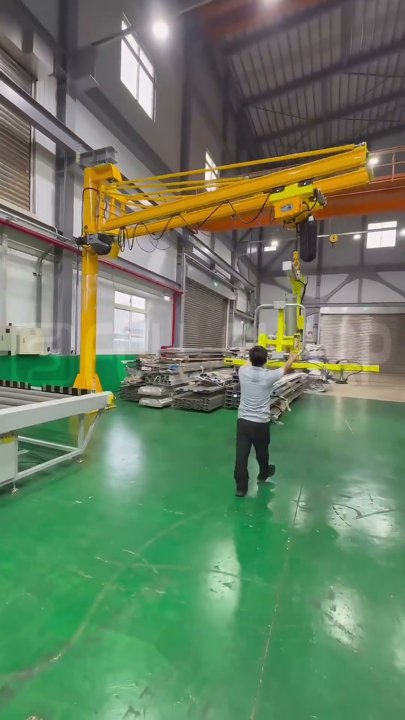 Thiết Bị Nâng Kính Chân Không 1 Tấn - Xoay Điện & Lật 90 Độ | Full-Sharp