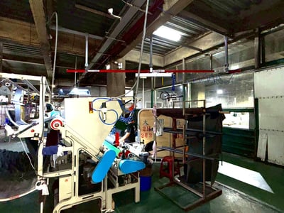 Thanh ray 5T treo trần, air balancer và tool kẹp cuộn vải - ảnh 2