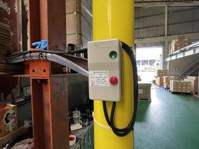 Cầu trục xoay ray nhôm treo đầu hút Becker hút thùng giấy - ảnh 6