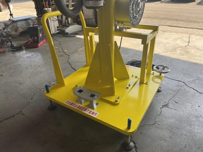 Cầu trục xoay ray nhôm đế bánh xe và ống hút chân không ANVER hút bao - ảnh 2