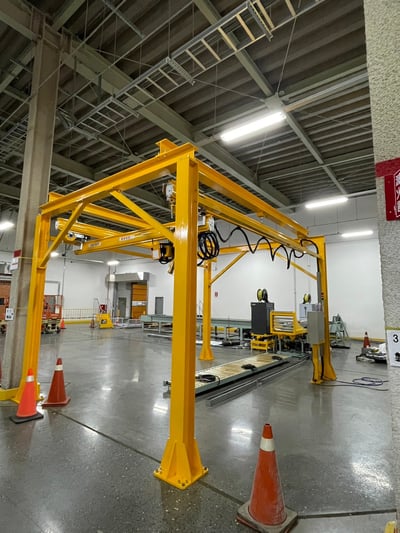 Bộ khung thanh ray 500 kg kết hợp palăng nâng hạ - ảnh 20