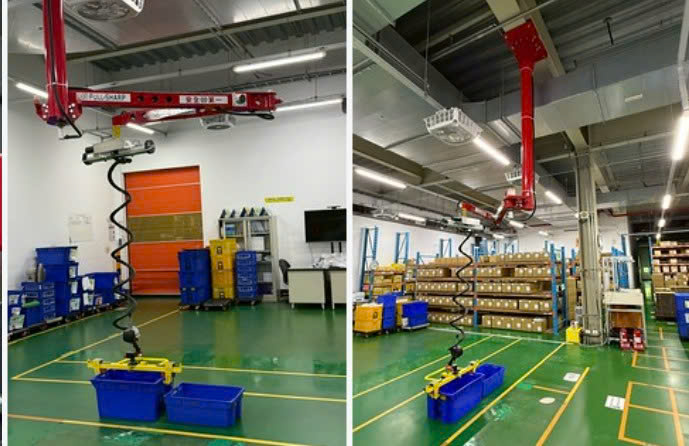 Cầu trục xoay khớp nối Lifts All với tool móc khay nhựa
