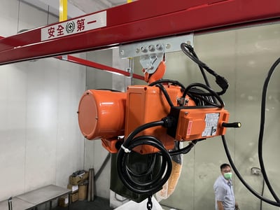 Overhead Rail and Electric Hoist for Lifting Material Rolls - ảnh 16