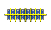 Crossarm and pad positions on 14-pad frame, diagram 3