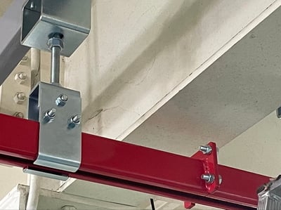 Thanh ray thép 200 kg treo trần, tuyến ray treo pa lăng điện - ảnh 34