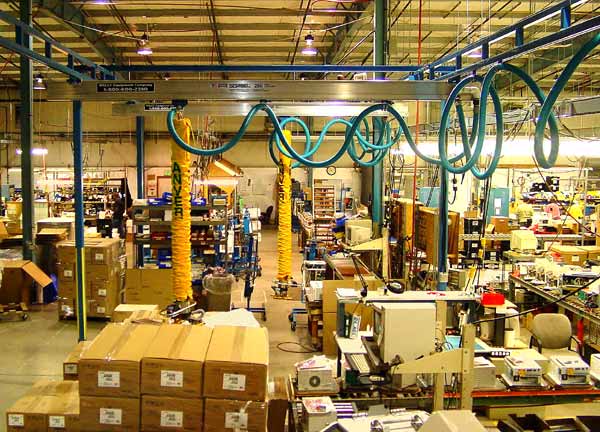 Cầu trục trạm làm việc tự đứng với ống hút chân không ANVER VT160