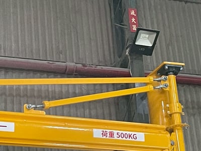 Cầu trục xoay 500 kg với pa lăng 500 kg nâng cuộn nguyên liệu - ảnh 10
