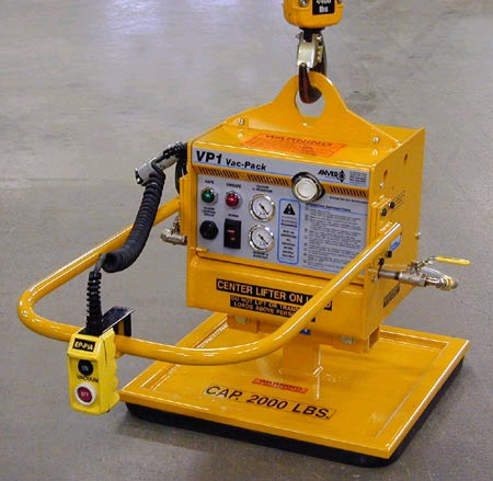 ANVER VP1-FVL with PA2222FP-S-3: lifting & handling concrete slabs weighing up to 2000 lb (909 kg)