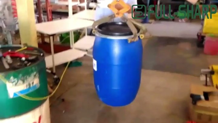 Thiết bị tay cầm khí nén kẹp nâng hạ thùng phuy nặng