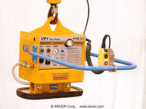 ANVER VPE1-FV with FP100190G-A2B7: lifting and handling small stone slabs up to 750 lb (340 kg)