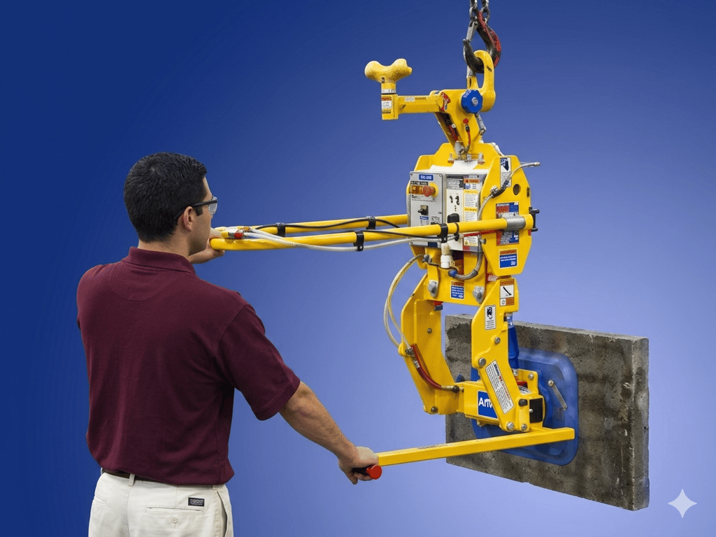 EZ-Tilt vacuum lifter for stone