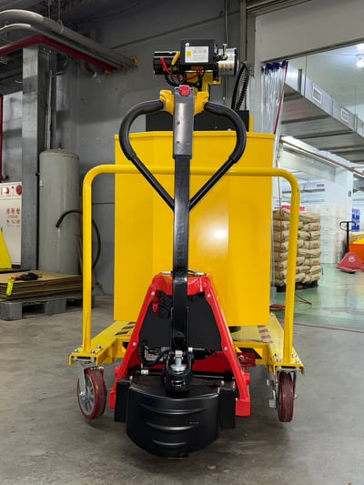 Xe cẩu mini 400 kg kèm xe kéo tay di chuyển bằng điện - ảnh 2