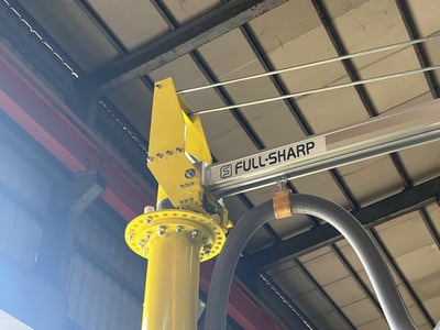 Cầu trục xoay ray nhôm đế bánh xe và ống hút chân không ANVER hút bao - ảnh 11