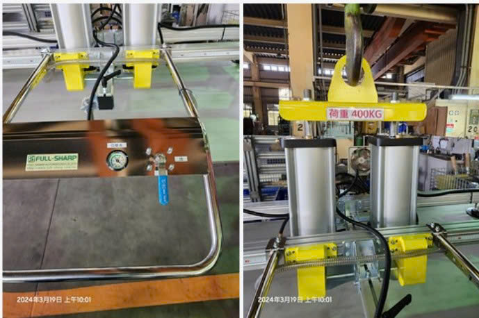 Mặt hút chân không xi lanh FullSharp tải 400 kg, 6 đến 8 mặt hút