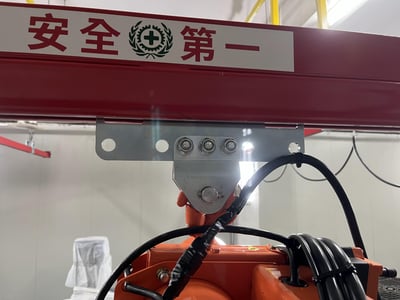 Overhead Rail and Electric Hoist for Lifting Material Rolls - ảnh 1