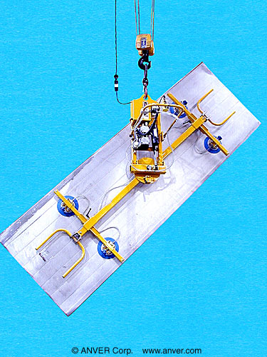 ANVER ET30M4-86-2/44MR four pad electric lifter with powered tilt, manual rotate and bonded vacuum cups